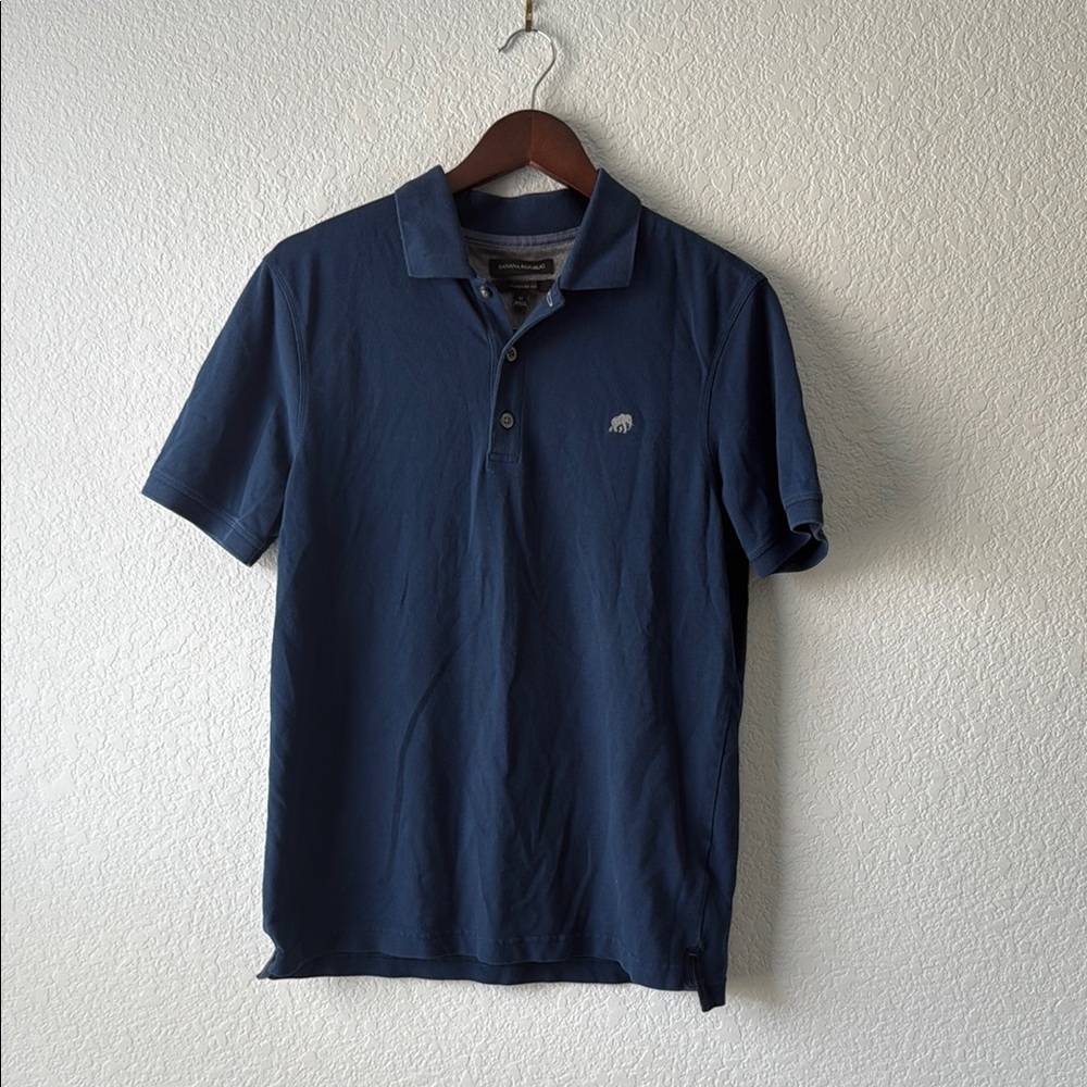 Banana Republic Blue Polo Shirt Classic Style